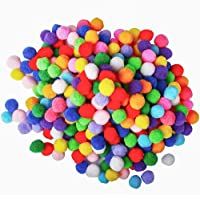Pompones- Mini Pompones de Colores- Multicolor Pompones Bola para Bricolaje- Manualidades y Decoraciones para Hobby…